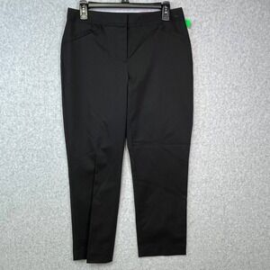 Rafaella Pants Women's 4P Black‎ Curvy Casual Straight Leg Slim Ankle 30x24 NWT